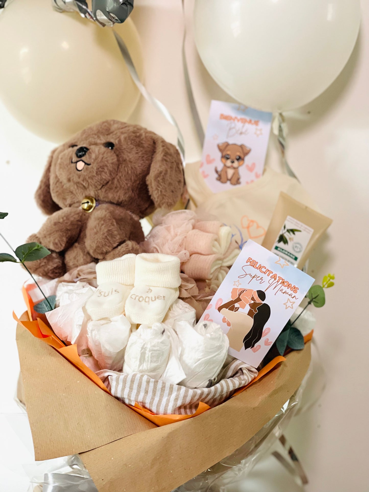 Bouquet Naissance Mixte | bébé et maman 🍼