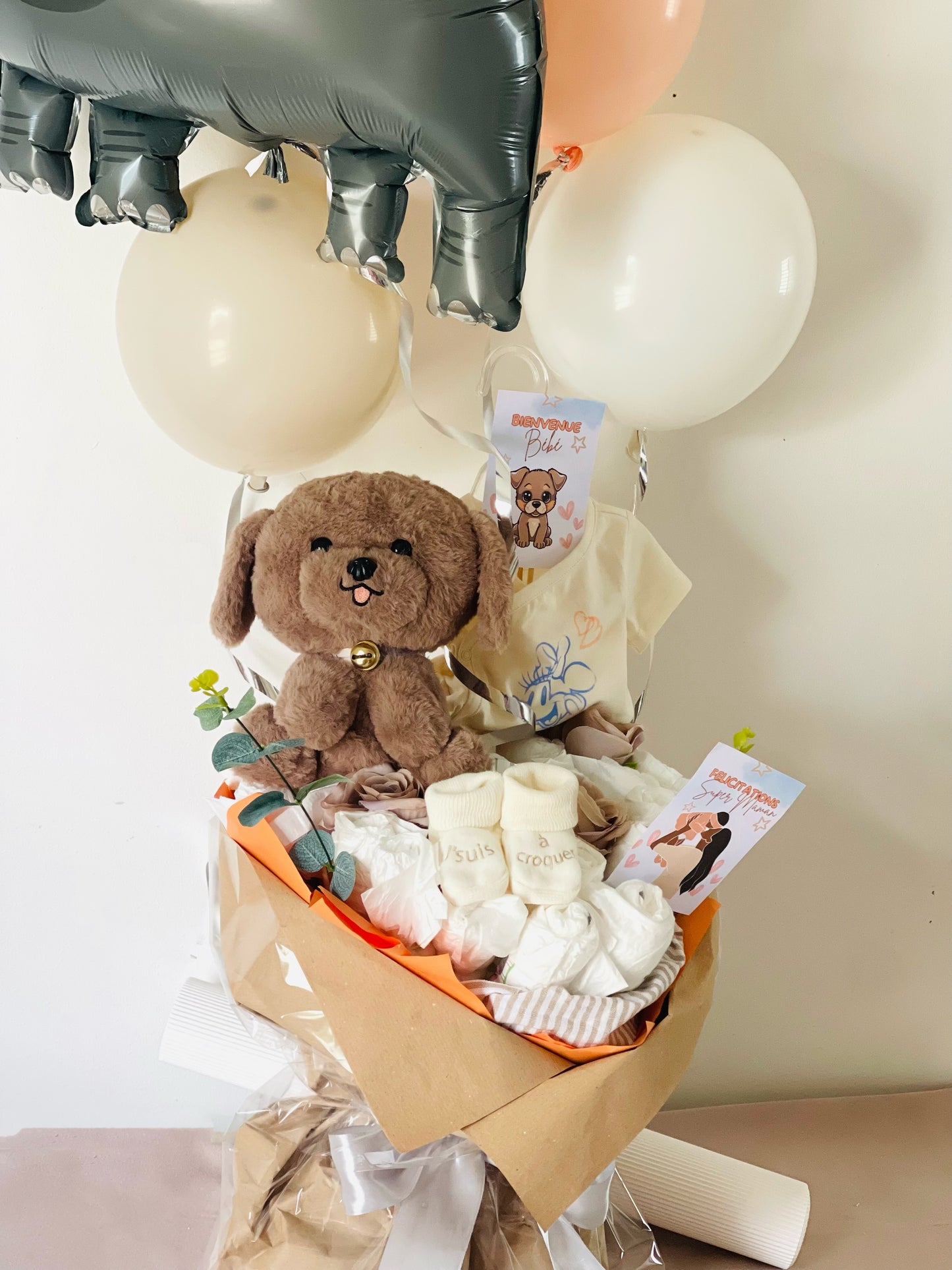 Bouquet Naissance Mixte | bébé et maman 🍼