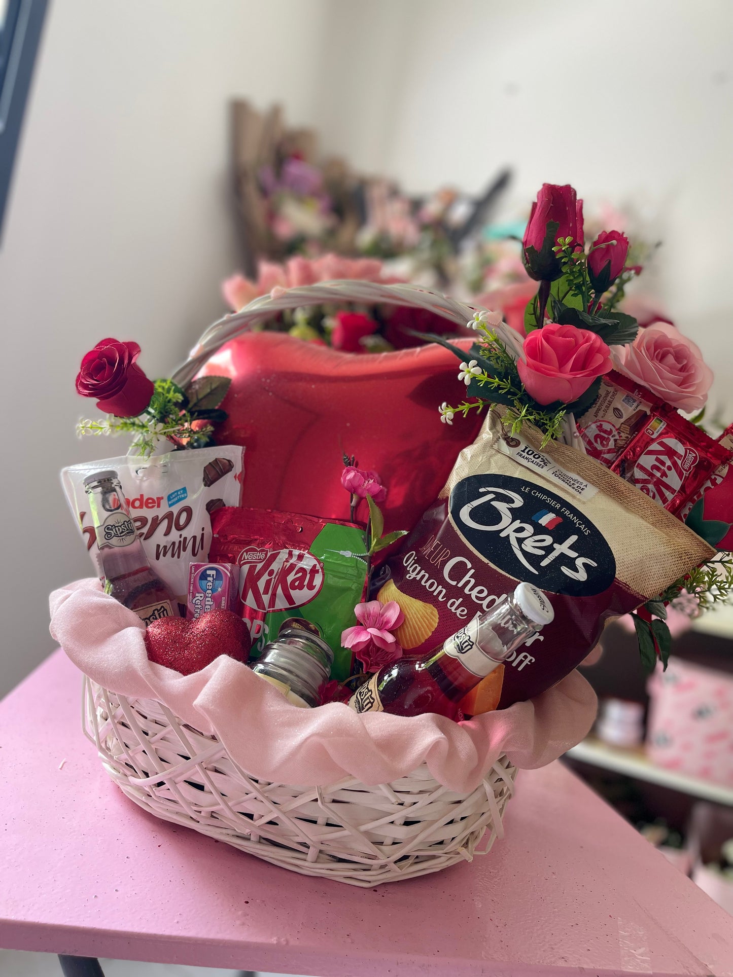 Panier romantique 💕🌹 115€