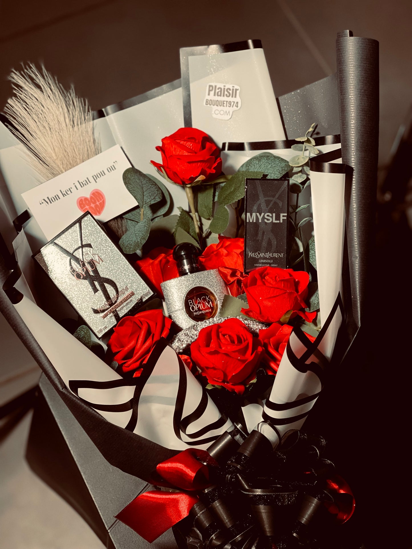 Bouquet Parfum Black Opium – Édition Prestige