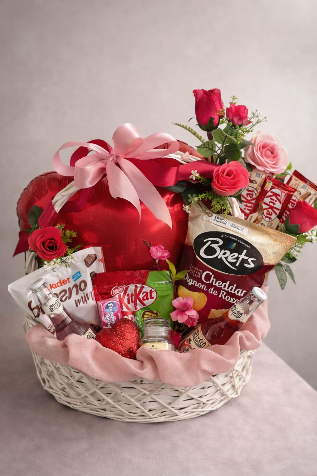 Panier romantique 💕🌹 115€