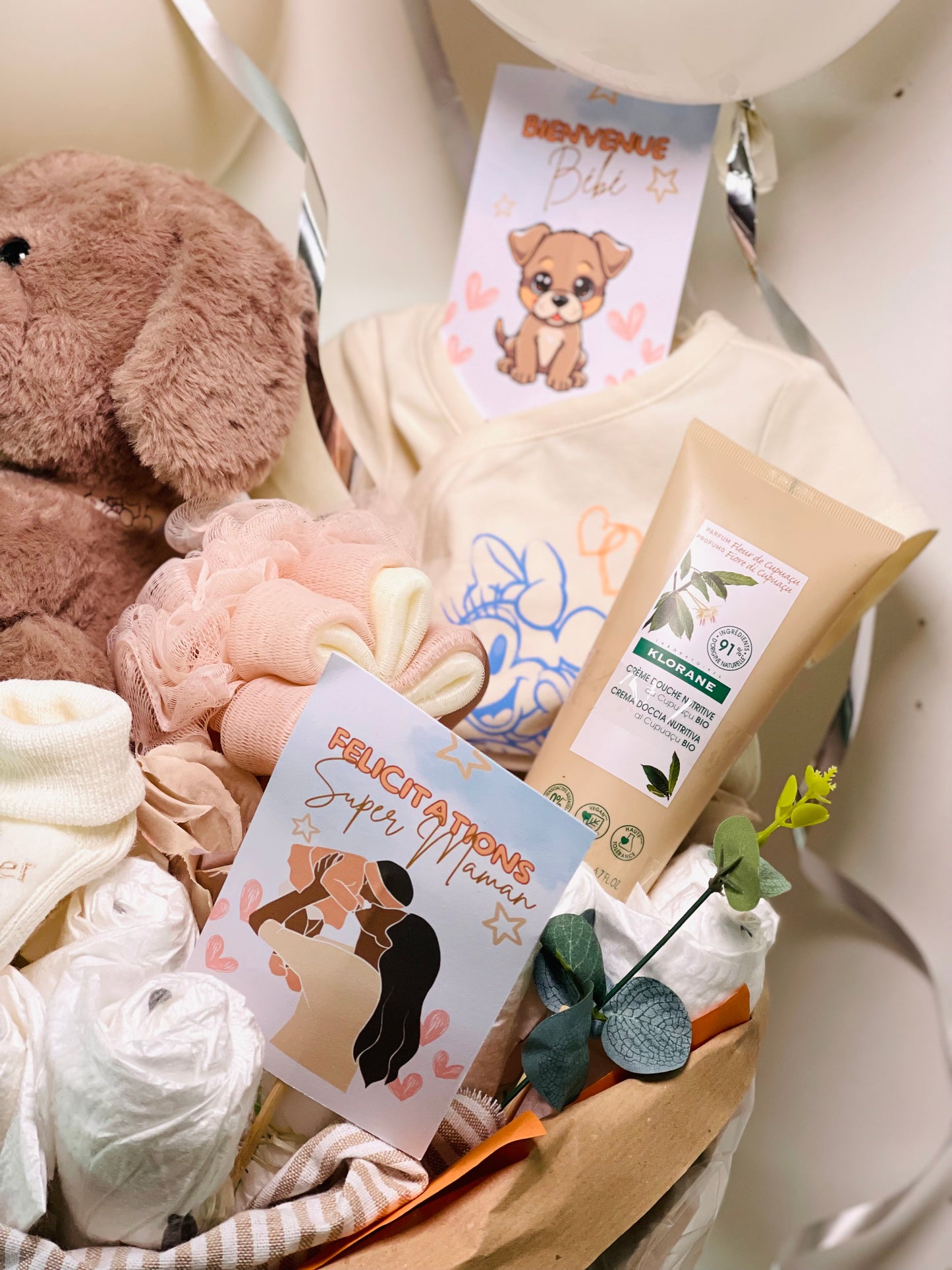 Bouquet Naissance Mixte | bébé et maman 🍼