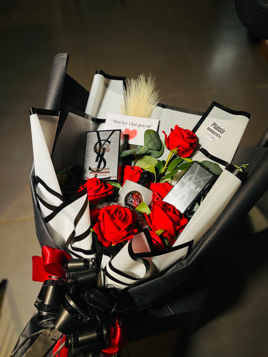Bouquet Parfum Black Opium – Édition Prestige