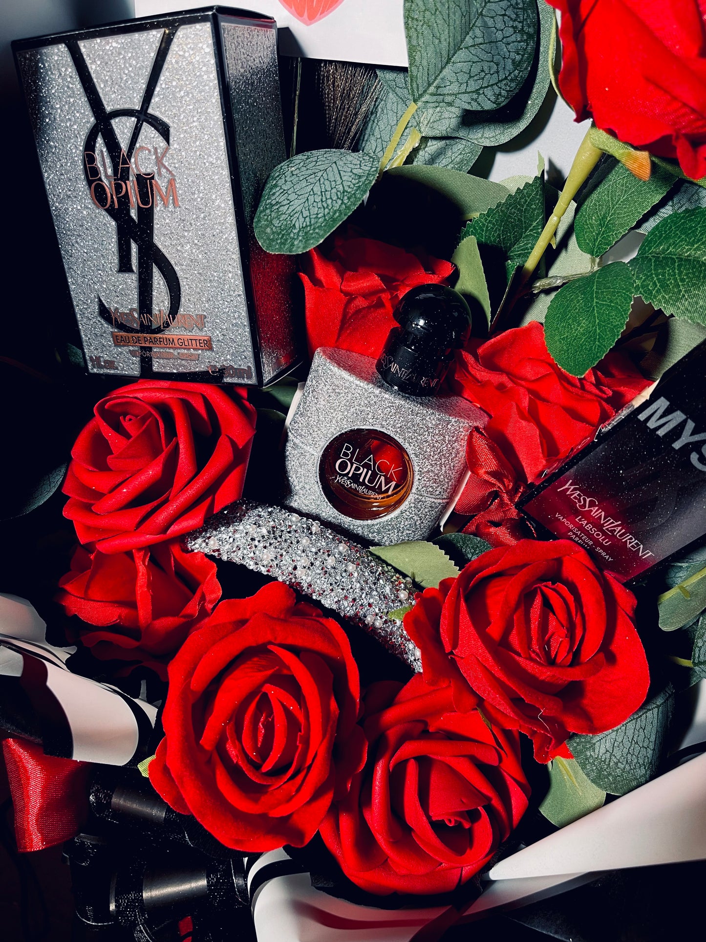 Bouquet Parfum Black Opium – Édition Prestige
